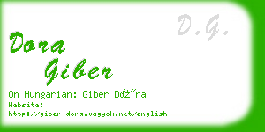 dora giber business card